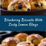 Sweet Blueberry Biscuits With Lemon Glaze Recipe