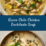 Slow Cooker Creamy Green Chile Chicken Enchilada Soup Recipe