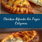 Chicken Alfredo Air Fryer Calzones Recipe