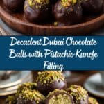 Dubai Chocolate Balls with Pistachio Kunefe Filling Recipe