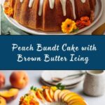 Peach Bundt Cake with Brown Butter Icing Recipe