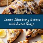 Glazed Lemon Blueberry Scones Recipe