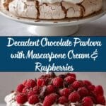 Chocolate Pavlova with Mascarpone Cream & Raspberries Recipe