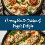 Creamy Garlic Chicken & Vegetables Recipe