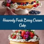 Fresh Berry Cream Cake Recipe