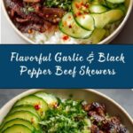 Garlic and Black Pepper Beef Skewers Recipe