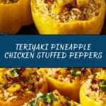 Teriyaki Pineapple Chicken & Rice Stuffed Peppers Recipe