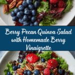 Berry Pecan Quinoa Salad with Homemade Berry Vinaigrette Recipe