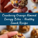 Cranberry Orange Almond Energy Bites Recipe