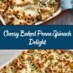 Baked Penne with Spinach, Ricotta & Fontina Recipe