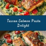 Creamy Tuscan Salmon Pasta Recipe