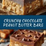 Healthy No-Bake Chocolate Peanut Butter Crunch Bars Recipe