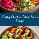 Crispy Chicken Tikka Bowls with Mint Sauce Recipe