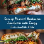 Roasted Mushroom Sandwich with Horseradish Aioli Recipe