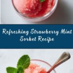 Strawberry Mint Sorbet Recipe