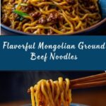 Mongolian Ground Beef Noodles Recipe