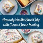Vanilla Sheet Cake with Cream Cheese Frosting Recipe