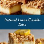 Oatmeal Lemon Crumble Bars Recipe