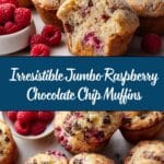 Jumbo Raspberry Chocolate Chip Muffins Recipe