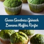 Blender Spinach Banana Muffins Recipe