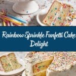 Rainbow Sprinkle Funfetti Cake Recipe