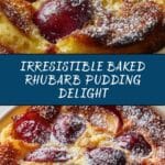 Baked Sticky Rhubarb Pudding Recipe