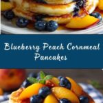 Blueberry Peach Cornmeal Pancakes Recipe