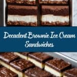 Brownie Ice Cream Sandwiches Recipe