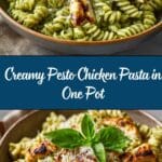 One Pot Creamy Pesto Chicken Pasta Recipe