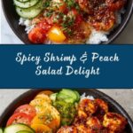 Spicy Shrimp with Peach Salad Recipe