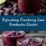 Cranberry Lime Kombucha Slushie Recipe