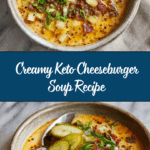 Keto Cheeseburger Soup Recipe
