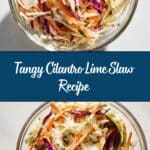 Cilantro Lime Slaw Recipe