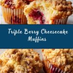 Triple Berry Cheesecake Muffins Recipe