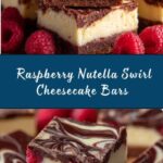 Raspberry Nutella Swirl Cheesecake Bars Recipe