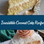 Fluffy & Moist Coconut Cake Recipe