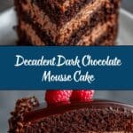 Dark Chocolate Mousse Cake Recipe
