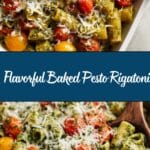 Healthy Baked Pesto Rigatoni Recipe