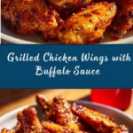 Grilled Chicken Wings with Seasoned Buffalo Sauce Recipe