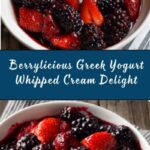 Macerated Berries with Greek Yogurt Whipped Cream Recipe