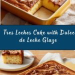 Tres Leches Cake with Dulce de Leche Glaze Recipe