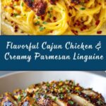 Savory Cajun Chicken over Creamy Parmesan Linguine Recipe