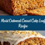 Healthy Oatmeal Carrot Cake Loaf Recipe