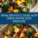 Broccoli Salad with Lemon Poppy Seed Yogurt Dressing Recipe