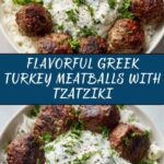 Greek Turkey Meatballs with Tzatziki Recipe