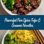 Five Spice Tofu with Sesame Noodles Recipe