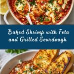 Baked Shrimp with Feta and Grilled Sourdough Recipe
