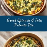 Greek-Style Spinach, Feta & Polenta Pie Recipe