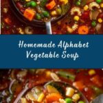 Homemade Alphabet Vegetable Soup Recipe