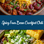 Four Bean Spicy Crockpot Chili Recipe